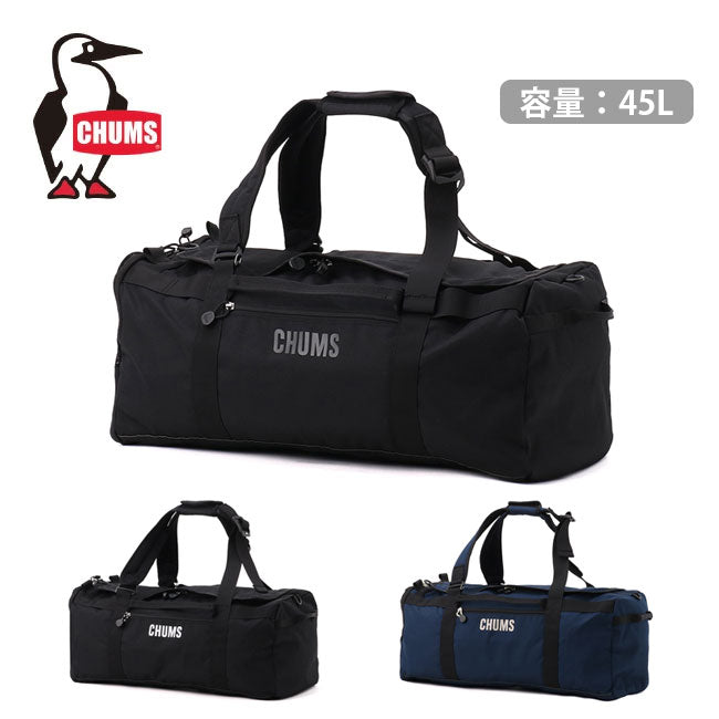 チャムス リサイクル 2ウェイボストンバッグ　45 L　ブラックxブラック CHUMS - ☆【キャンペーン対象】Recycle CHUMS 2way Boston Bag 45