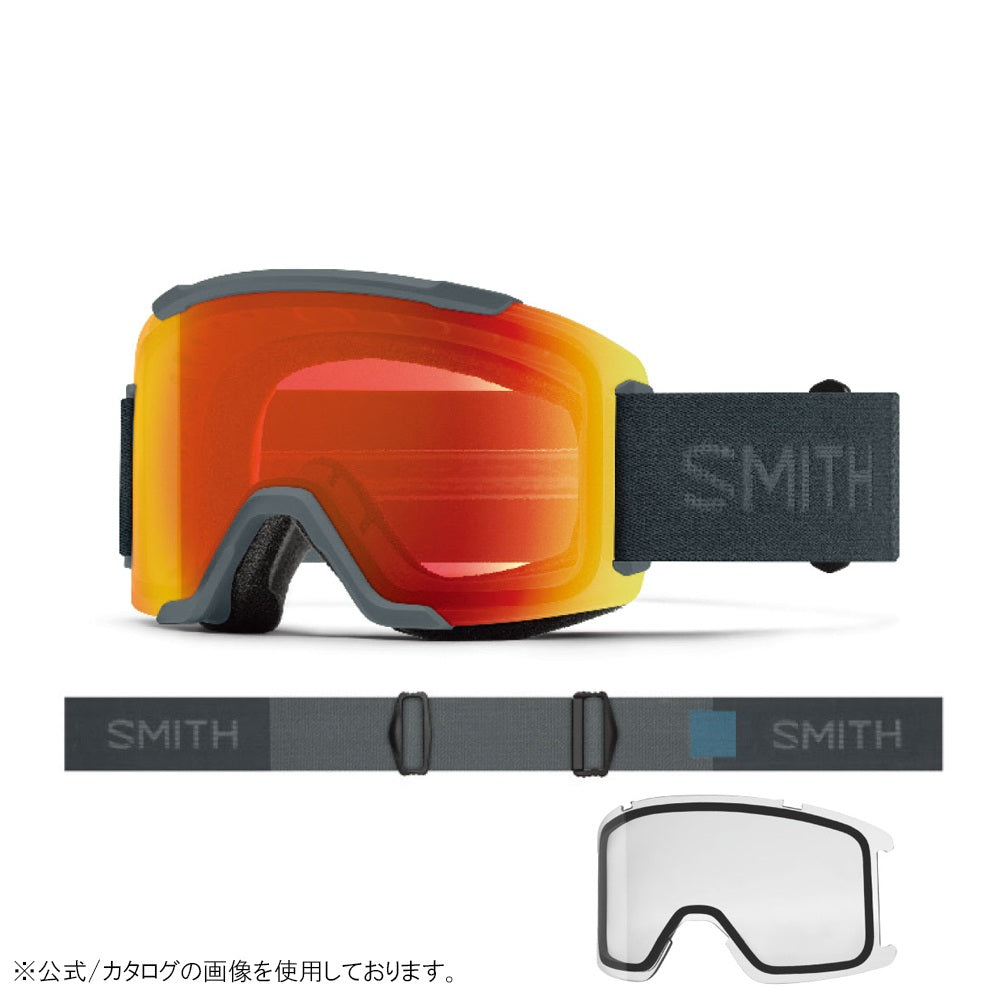 SMITH OPTICS - 2027 SQUAD スカッド Slate CP Everyday Red Mirror