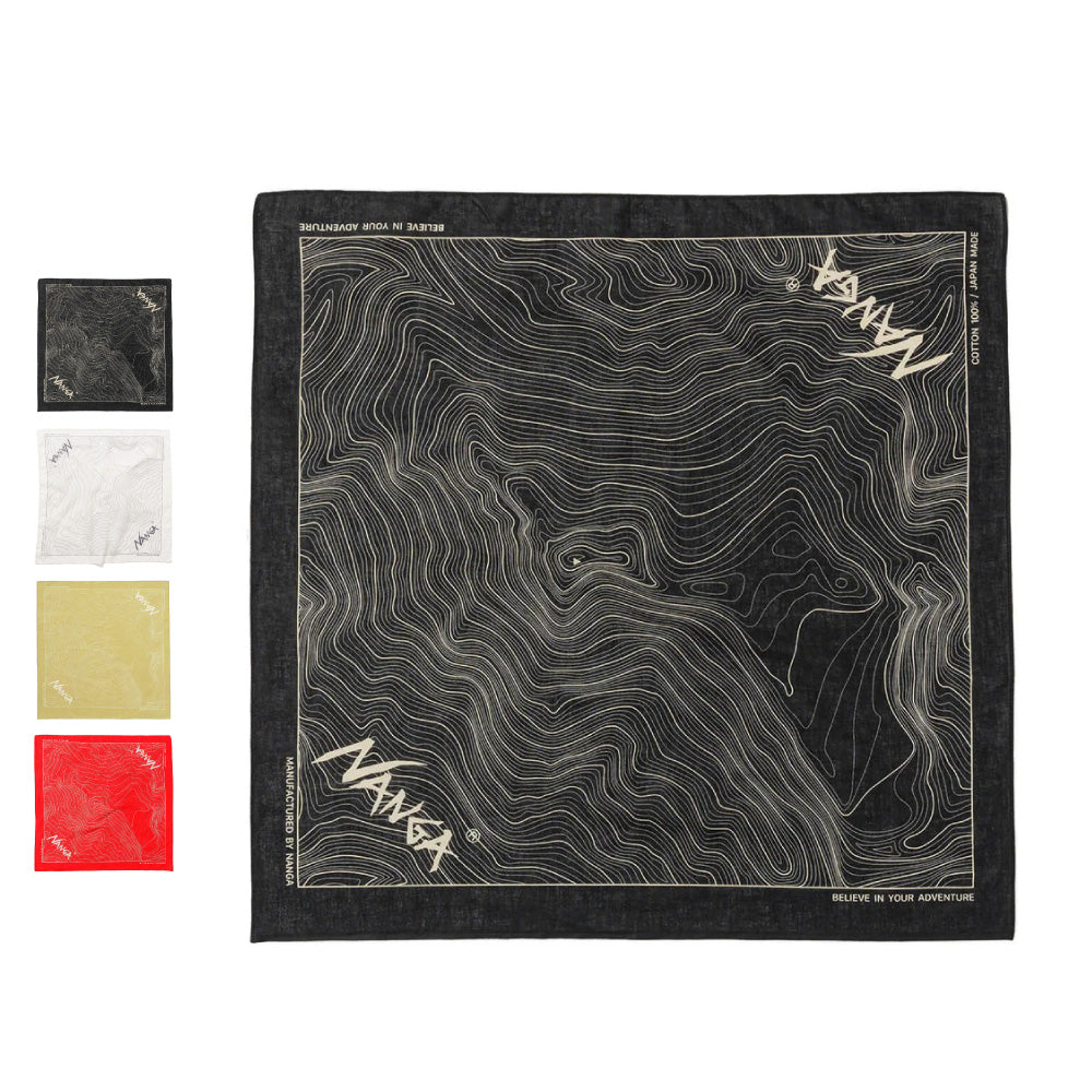 NANGA PARBAT CONTOUR MAP BANDANA ナンガパルバットコントアーマップ