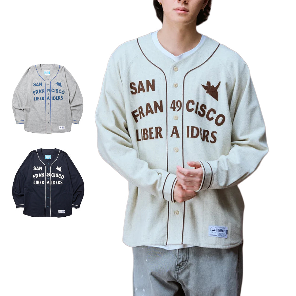 Liberaiders - FLANNEL BASEBALL SHIRT フランネルベースボールシャツ