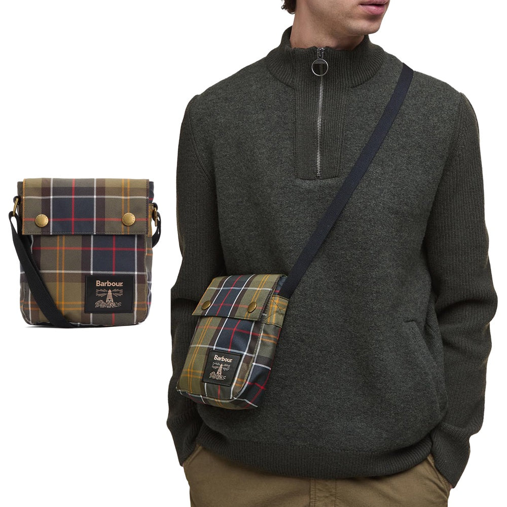 Barbour バブアー - トリドンタータンフライトクロスボディバッグ Barbour バブアー - トリドンタータンフライトクロスボディバッグ