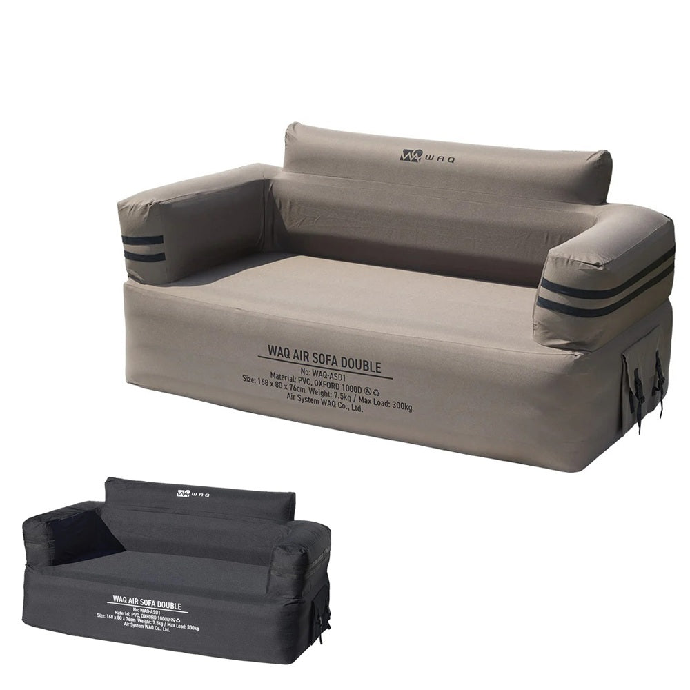 総額24000円「グランドシート付」WAQ AIR SOFA DOUBLE WAQ - Air Sofa double エアソファダブル waq-asd1-coyote