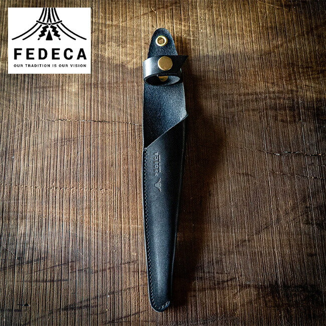 FEDECA クレーバートング名栗ブラックと FEDE純正レザーケースのセット