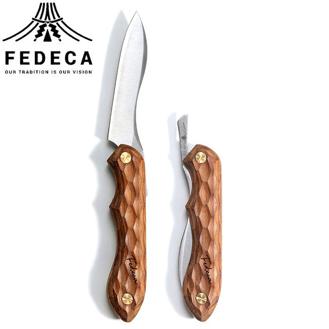 フェデカ　折畳式　料理ナイフ　ビルマチーク　新品未使用 FEDECA | FEDECA フェデカ 折畳式料理ナイフ 名栗ビルマチーク 000834