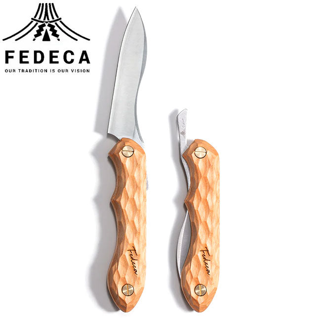 FEDECA - FEDECA フェデカ 折畳式料理ナイフ 名栗オノオレカンバ