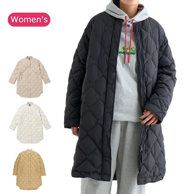 NANGA ナンガ RIB COLLAR QUILTED DOWN COAT W リブカラーキルティッド