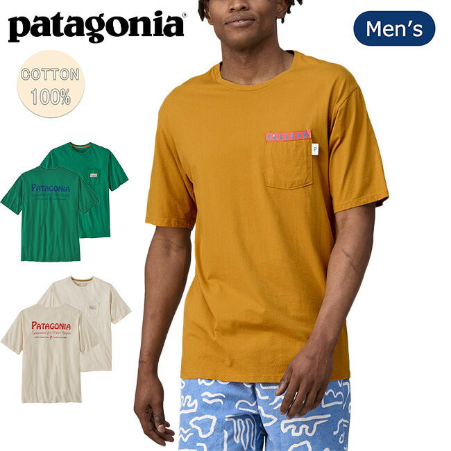 patagonia - Patagonia パタゴニア M's Water People Organic Pocket T