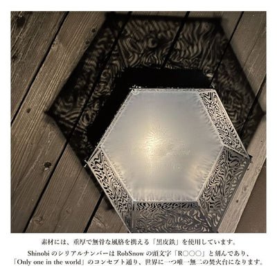 Rob Snow ロブスノー Rob Snow×Orange 別注 Shinobi シノビ焚火台(黒皮鉄)