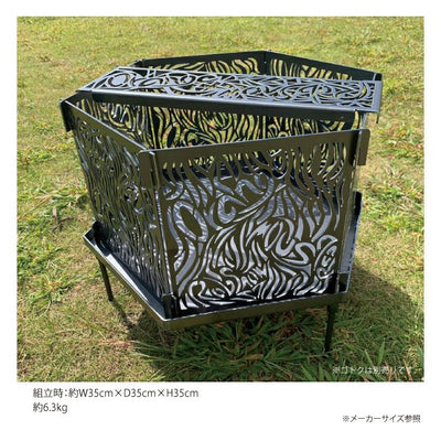 Rob Snow ロブスノー Rob Snow×Orange 別注 Shinobi シノビ焚火台(黒皮鉄)