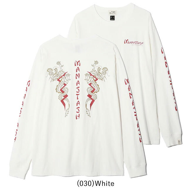 MANASTASH マナスタッシュ DRAGON L/S TEE ドラゴンロングスリーブTシャツ 792-4130012