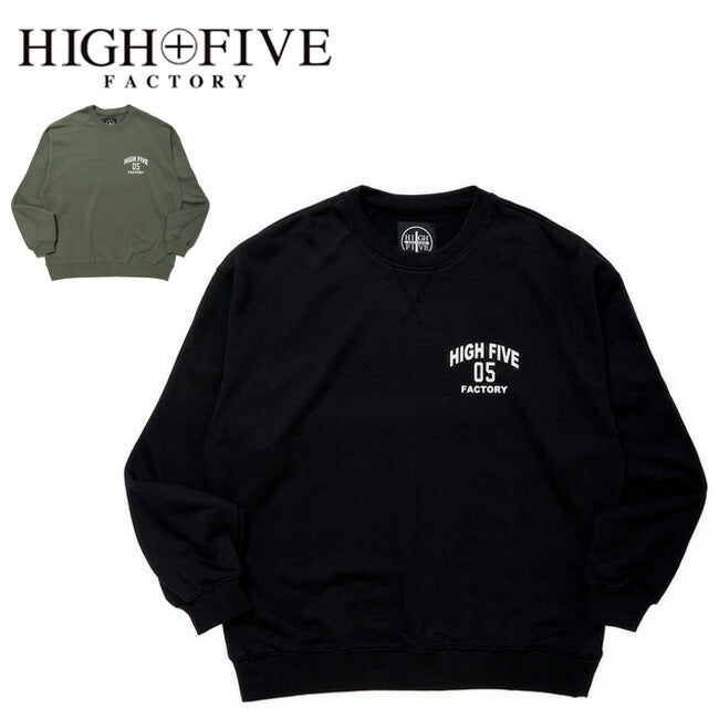 HIGH FIVE FACTORY ハイファイブファクトリー HFF Logo CN Sweat ロゴクルーネックスウェット 88000112
