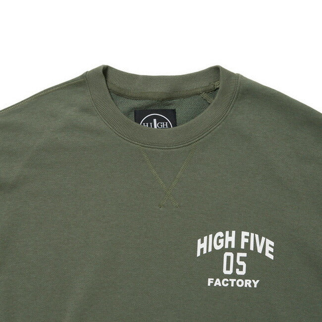 HIGH FIVE FACTORY ハイファイブファクトリー HFF Logo CN Sweat ロゴクルーネックスウェット 88000112