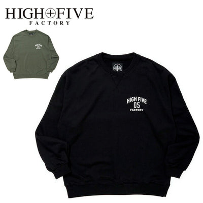 HIGH FIVE FACTORY ハイファイブファクトリー HFF Logo CN Sweat ロゴクルーネックスウェット 88000112