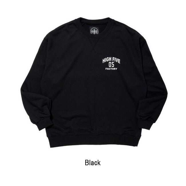 HIGH FIVE FACTORY ハイファイブファクトリー HFF Logo CN Sweat ロゴクルーネックスウェット 88000112