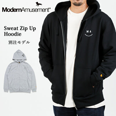 Modern Amusement モダンアミューズメント 別注 Sweat Zip Up Hoodie スウェットジップアップフーディ MA-SW0023