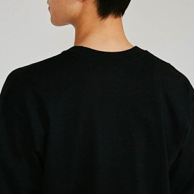 Hanes ヘインズ 1P HANES T-SHIRTS KURO クルーネックロングスリーブTシャツ Black HM4-C201