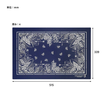 DOGS FOR PEACE ドッグスフォーピース BANDANA FEEDING MAT バンダナフィーディングマット Navy 960003889