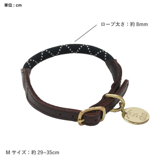 DOGS FOR PEACE ドッグスフォーピース CLIMBING ROPE COLLAR M クライミングロープカラーM 960012