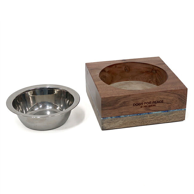 DOGS FOR PEACE ドッグスフォーピース WOODEN DOG BOWL ウッデンドッグボウル 960024