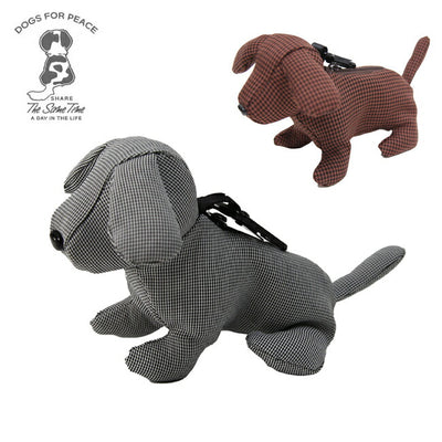 DOGS FOR PEACE ドッグスフォーピース HOUNDSTOOTH DOG ICON POUCH 千鳥格子ドッグアイコンポーチ 960015