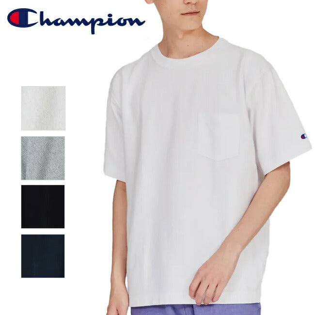 Champion チャンピオン Reverse Weave Short Sleeve Pocket T-Shirt