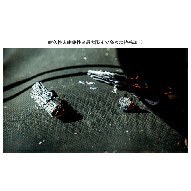 ZEN Camps ゼンキャンプ 焚き火専用シート(ブラックシリコン加工モデル) 95cm×95cm