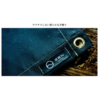 ZEN Camps ゼンキャンプ 焚き火専用シート(ブラックシリコン加工モデル) 95cm×95cm