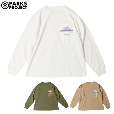 PARKS PROJECT パークスプロジェクト Ecorich Mt.Fuji Pocket L/S Tee エコリッチマウントフジポケットロングスリーブTシャツ PP24AW-003