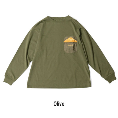 PARKS PROJECT パークスプロジェクト Ecorich Mt.Fuji Pocket L/S Tee エコリッチマウントフジポケットロングスリーブTシャツ PP24AW-003