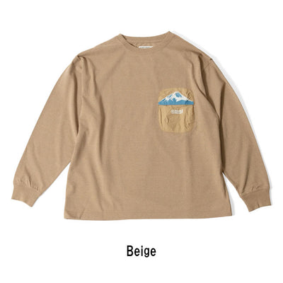 PARKS PROJECT パークスプロジェクト Ecorich Mt.Fuji Pocket L/S Tee エコリッチマウントフジポケットロングスリーブTシャツ PP24AW-003