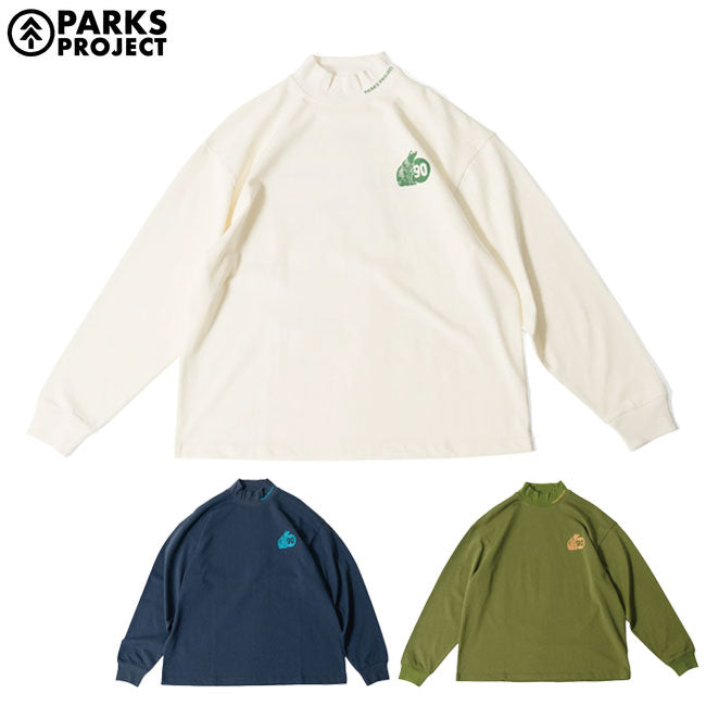 PARKS PROJECT パークスプロジェクト Welcom To National Parks Mock-Neck L/S Tee ウェルカムトゥナショナルパークスモックネックロングスリーブTシャツ PP24AW-012
