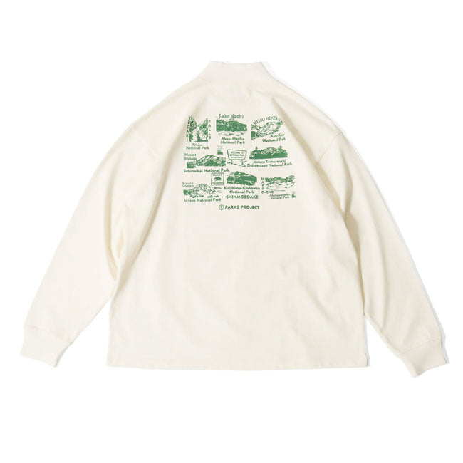 PARKS PROJECT パークスプロジェクト Welcom To National Parks Mock-Neck L/S Tee ウェルカムトゥナショナルパークスモックネックロングスリーブTシャツ PP24AW-012