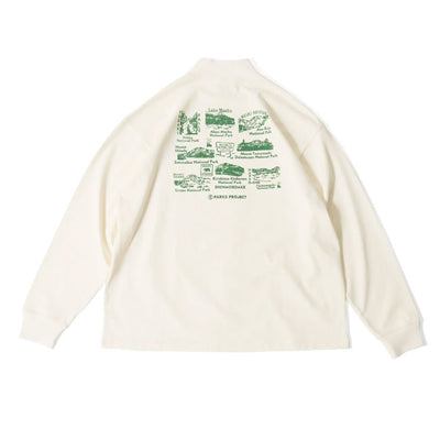 PARKS PROJECT パークスプロジェクト Welcom To National Parks Mock-Neck L/S Tee ウェルカムトゥナショナルパークスモックネックロングスリーブTシャツ PP24AW-012