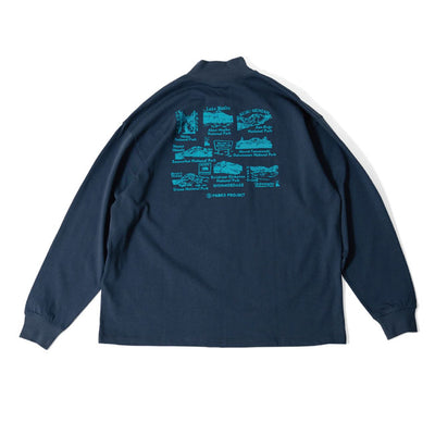 PARKS PROJECT パークスプロジェクト Welcom To National Parks Mock-Neck L/S Tee ウェルカムトゥナショナルパークスモックネックロングスリーブTシャツ PP24AW-012