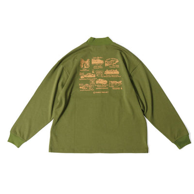 PARKS PROJECT パークスプロジェクト Welcom To National Parks Mock-Neck L/S Tee ウェルカムトゥナショナルパークスモックネックロングスリーブTシャツ PP24AW-012