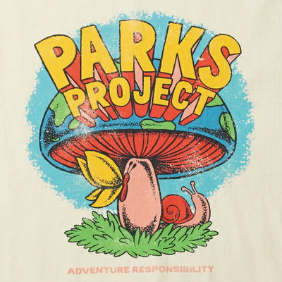 PARKS PROJECT パークスプロジェクト Organic Cotton Mushroom S/S Tee by DLOP オーガニックコットンマッシュルームショートスリーブティー PP25SS-002