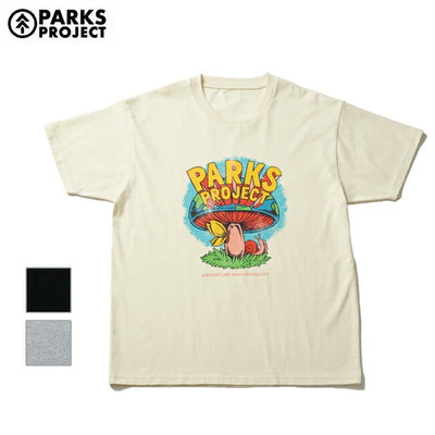 PARKS PROJECT パークスプロジェクト Organic Cotton Mushroom S/S Tee by DLOP オーガニックコットンマッシュルームショートスリーブティー PP25SS-002