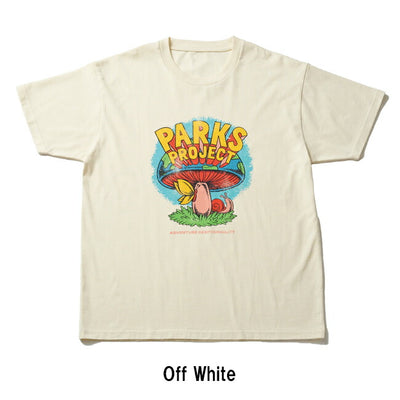 PARKS PROJECT パークスプロジェクト Organic Cotton Mushroom S/S Tee by DLOP オーガニックコットンマッシュルームショートスリーブティー PP25SS-002