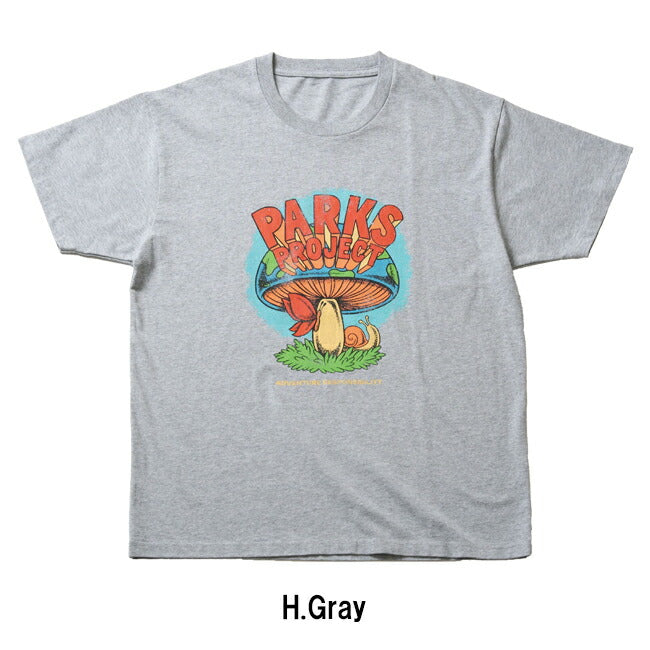 PARKS PROJECT パークスプロジェクト Organic Cotton Mushroom S/S Tee by DLOP オーガニックコットンマッシュルームショートスリーブティー PP25SS-002