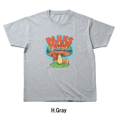 PARKS PROJECT パークスプロジェクト Organic Cotton Mushroom S/S Tee by DLOP オーガニックコットンマッシュルームショートスリーブティー PP25SS-002