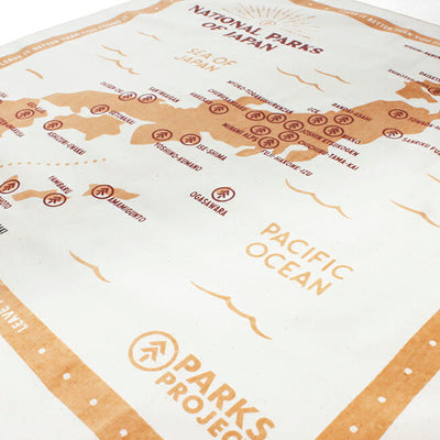 PARKS PROJECT パークスプロジェクト Japan Map Bandana ジャパンマップバンダナ LC-2504-38-51