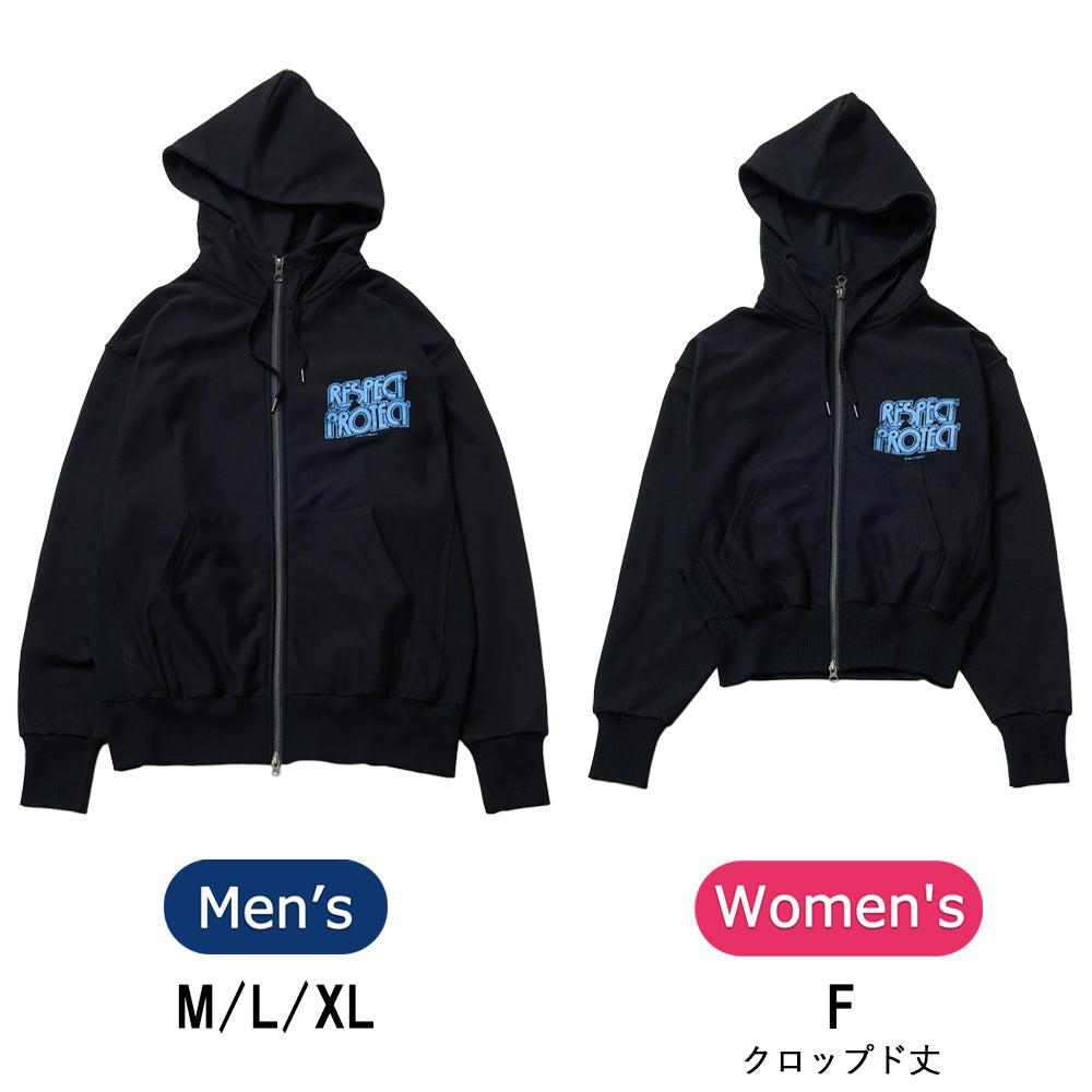 ALASKA Zip Hoodie アラスカジップフーディー Black 142511001