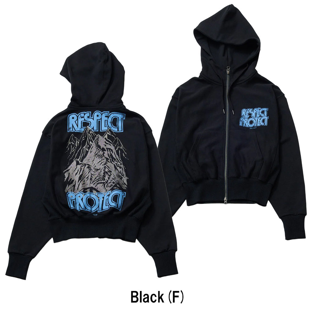 ALASKA Zip Hoodie アラスカジップフーディー Black 142511001