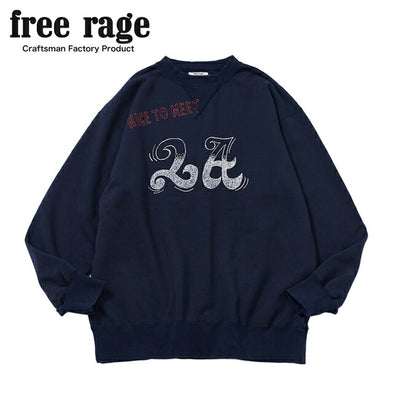 free rage フリーレイジ 「NICE TO MEET...LA」ハンドペイントクルースウェット 224CC785