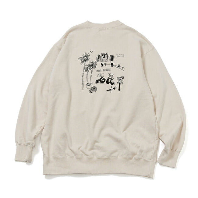 free rage フリーレイジ 「NICE TO MEET...LA」クラシッククルースウェット 224CC781C