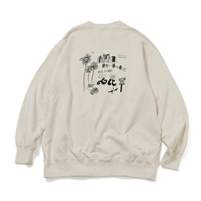 free rage フリーレイジ 「NICE TO MEET...LA」クラシッククルースウェット 224CC781C