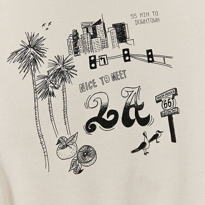 free rage フリーレイジ 「NICE TO MEET...LA」クラシッククルースウェット 224CC781C