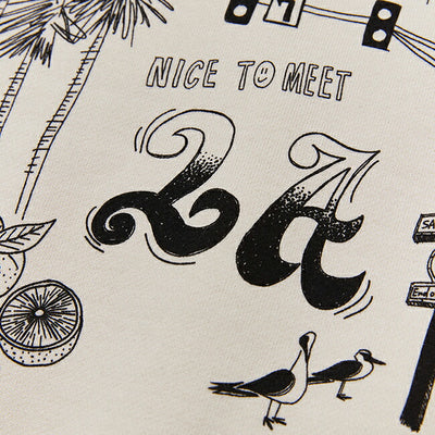 free rage フリーレイジ 「NICE TO MEET...LA」クラシッククルースウェット 224CC781C