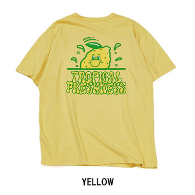 free rage フリーレイジ リサイクルコットン半袖Tee(TROPICAL LEMON vol.2) 225AC789A