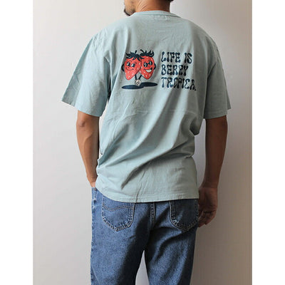 free rage フリーレイジ リサイクルコットン半袖Tee(BERRY TROPICAL) 225AC789B